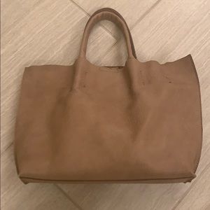 Brown leather purse